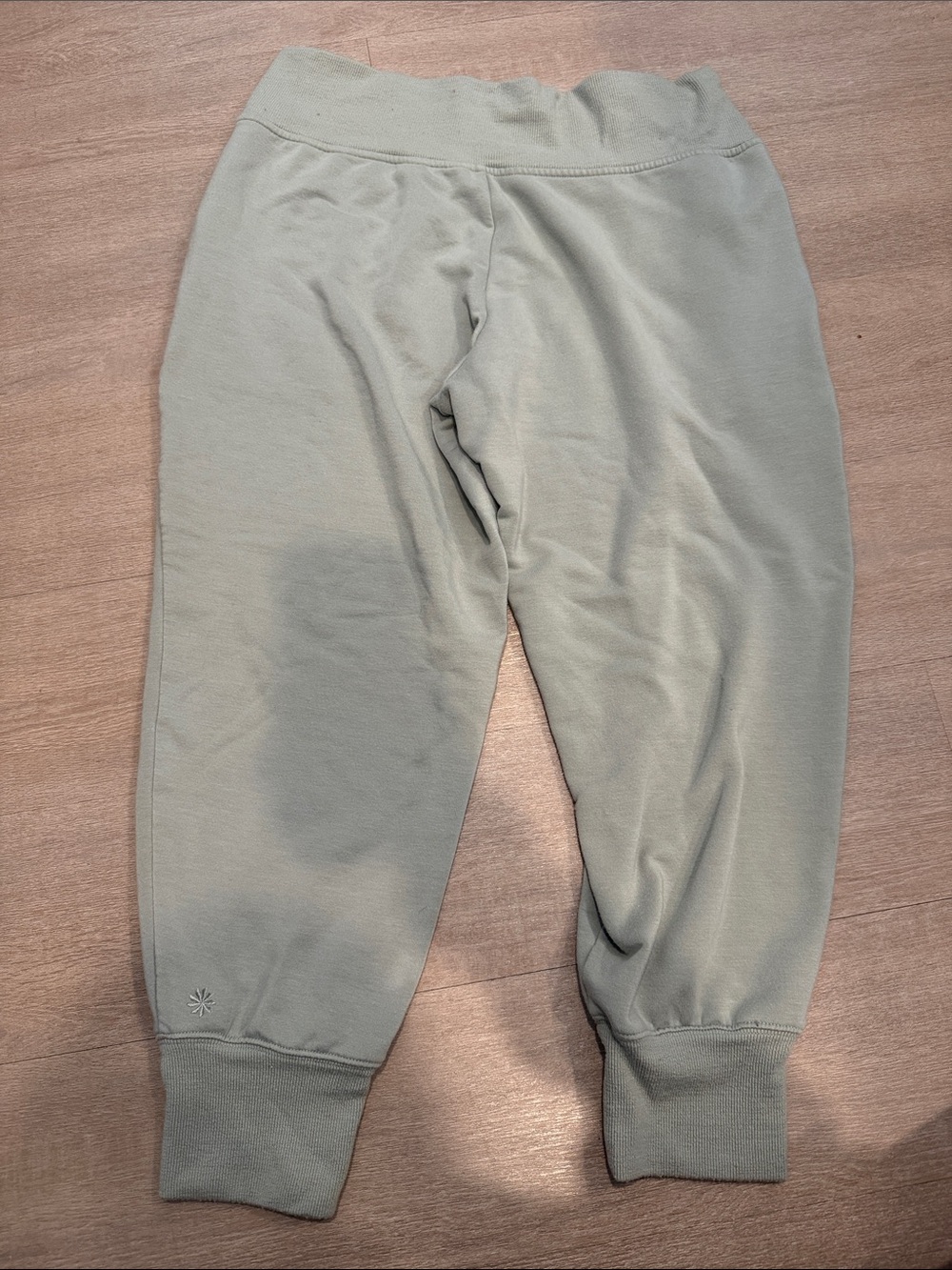 Athleta Sage Green Track Joggers- So Cute & Soft! Size Large Petite - Picture 4 of 4